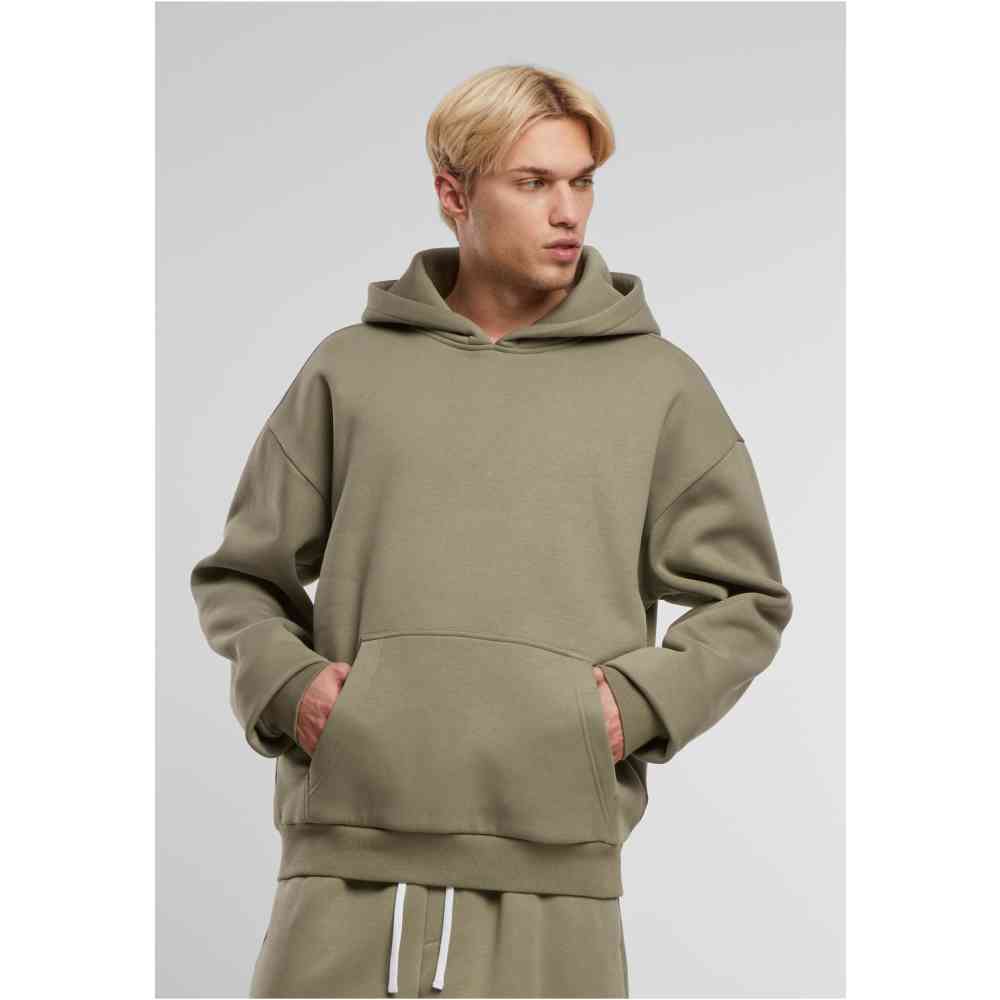 Urban Classics - Fluffy Oversized Sweat à capuche - Olive verte